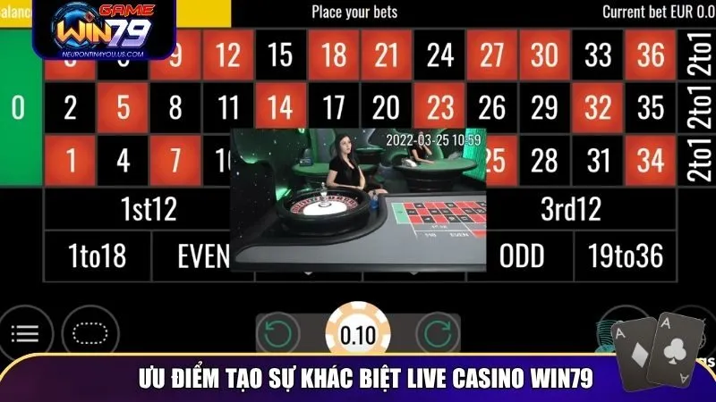 live casino 1 Live Casino Win79 phiên bản mới với nhiều ưu điểm ấn tượng